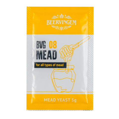 1. Дрожжи для медовухи Mead BVG-08 (Beervingem), 5 г
